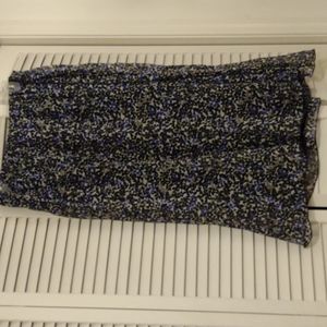 18/20 Cato blue and black maxi sheer skirt with lining